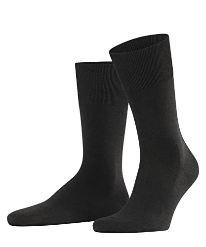 FALKE Herren Climawool So Wolle Lyocell Einfarbig M Socken, Grau Anthracite Melange 3117, 47-48 von FALKE