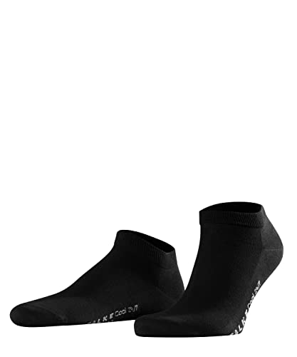 FALKE Herren Sneakersocken Cool 24/7 M SN Baumwolle kurz einfarbig 1 Paar, Schwarz (Black 3000), 39-40 von FALKE