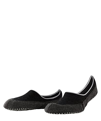 FALKE Herren Stoppersocken Cosyshoe Invisible M HP Schurwolle rutschhemmende Noppen 1 Paar, Schwarz (Black 3000), 43-44 von FALKE