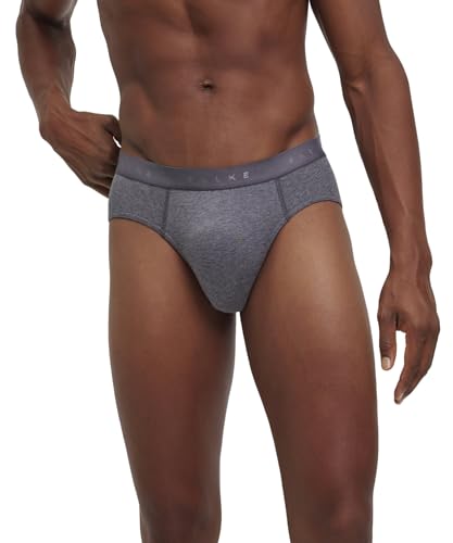FALKE Herren Slip Daily Comfort Multipack M Sl Baumwolle atmungsaktiv 2 Stück, Grau Dark Grey Heather 3278, L von FALKE