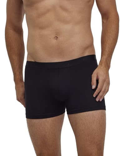 FALKE Herren Boxershorts Daily Comfort Multipack M Bx Baumwolle atmungsaktiv 2 Stück, Schwarz Black 3000, L von FALKE