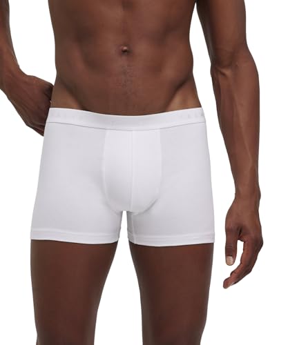 FALKE Herren Boxershorts Daily Comfort Multipack M Bx Baumwolle atmungsaktiv 2 Stück, Weiß White 2000, S von FALKE