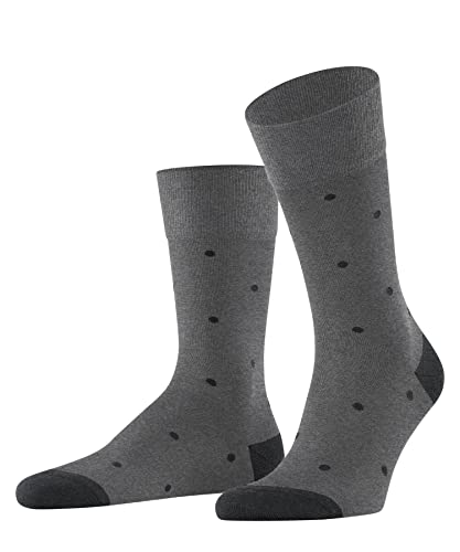 FALKE Herren Socken Dot M SO Baumwolle gemustert 1 Paar, Grau (Steel Melange 3167), 39-42 von FALKE