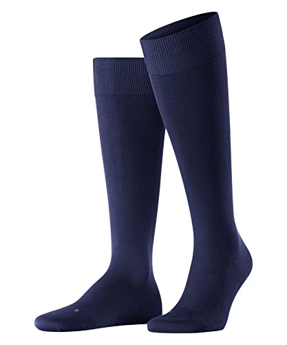 FALKE Herren Kniestrümpfe Energizing Cotton M KH Baumwolle mit Kompression 1 Paar, Blau (Deep Blue 6418), 45-46 von FALKE