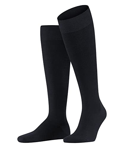 FALKE Herren Kniestrümpfe Energizing Wool M Kh Wolle Baumwolle mit Kompression 1 Paar, Blau Dark Navy 6370, 39-40 von FALKE