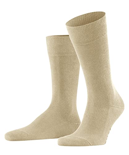 FALKE Herren Socken Family M So nachhaltige Baumwolle einfarbig 1 Paar, Beige Sand 4320, 39-42 von FALKE