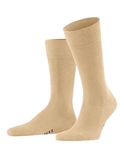 FALKE Herren Family Nachhaltige Baumwolle dünn einfarbig 1 Paar Socken, Beige (Paper Bag 4065), 39-42 von FALKE