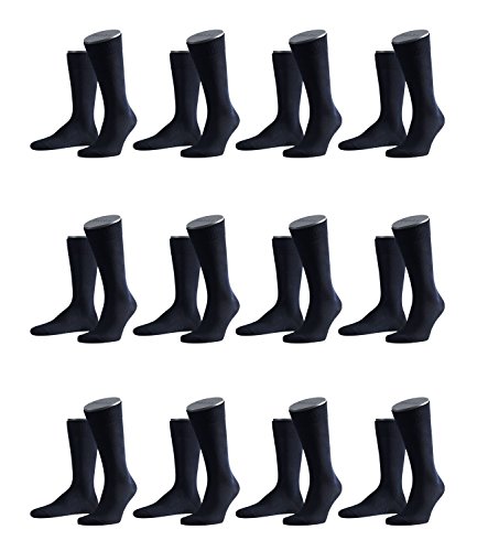 FALKE Herren Family Socken Strümpfe 14645 12er Pack, Sockengröße:39-42;Artikel:14645-6370 dark navy von FALKE