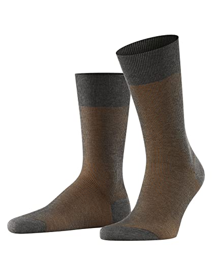 FALKE Herren Socken Fine Shadow M SO Baumwolle gemustert 1 Paar, Grau (Grey Melange 3560), 39-40 von FALKE