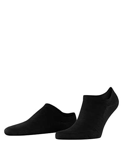 FALKE Herren Füßlinge ClimaWool M In Wolle Lyocell unsichtbar einfarbig 1 Paar, Schwarz Black 3000, 45-46 von FALKE