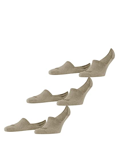 FALKE Herren Füßlinge Family Invisible Multipack M In Baumwolle unsichtbar einfarbig 3 Paar, Beige Sand Melange 4650, 47-50 von FALKE