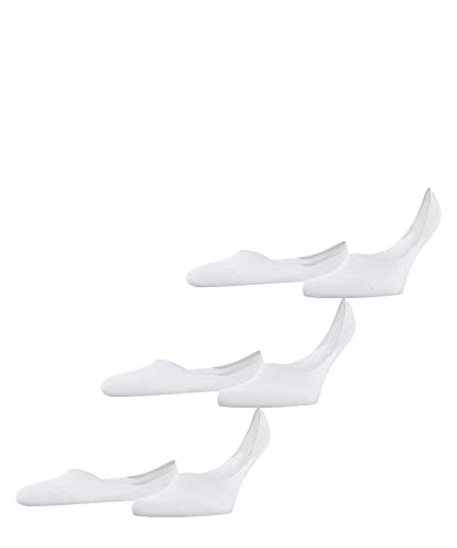 FALKE Herren Füßlinge Invisible Step Medium Cut Multipack M In Baumwolle unsichtbar einfarbig 3 Paar, Weiß White 2000, 39-40 von FALKE