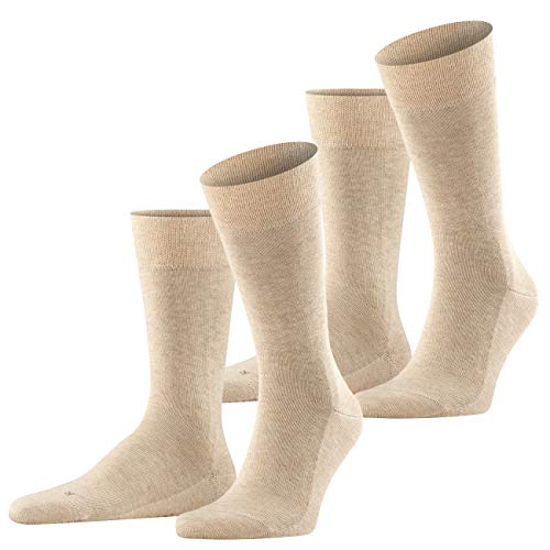 FALKE Herren Functional Socken London 2er Pack, Größe:47-50;Farbe:Sand Melange (4650) von FALKE