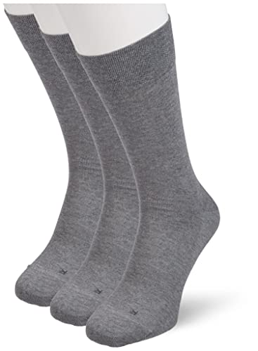 FALKE Herren Functional Socken London 3er Pack, Größe:43-46;Farbe:Light Grey Melange (3390) von FALKE