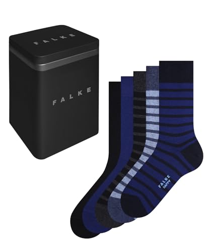 FALKE Herren Socken Happy Box Multipack M So Baumwolle gemustert 5 Paar, Mehrfarbig Blue Mix 0010, 39-42 von FALKE