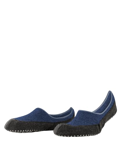 FALKE Herren Cosyshoe Invisible M HP Wolle Rutschhemmende Noppen 1 Paar Stoppersocken, Blau (Poseidon 6549), 43-44 von FALKE