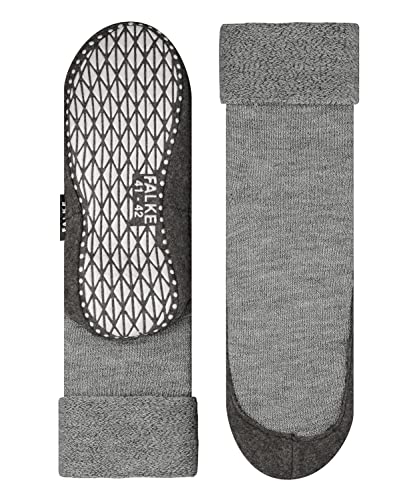 FALKE Herren Stoppersocken Cosyshoe M HP Wolle rutschhemmende Noppen 1 Paar, Grau (Grey Melange 3271), 37-38 von FALKE