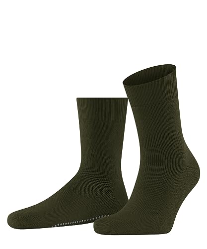 FALKE Herren Stoppersocken Homepads M HP Wolle Baumwolle rutschhemmende Noppen 1 Paar, Grün (Artichoke 7436), 35-38 von FALKE