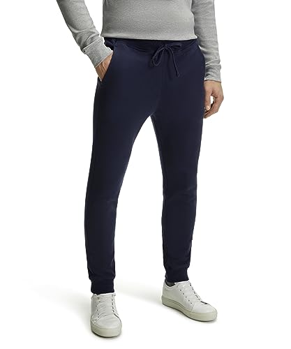 FALKE Herren Lässige Hose Basic Sweat Pants M TR Baumwolle weich hautfreundlich 1 Stück, Blau (Space Blue 6116), XXL von FALKE