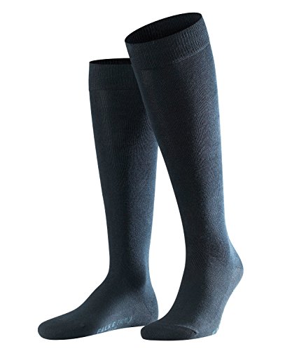 FALKE Herren Kniestrümpfe Family, Baumwolle, 1 Paar, Blau (Dark Navy 6370), 39-42 (UK 5.5-8 Ι US 6.5-9) von FALKE