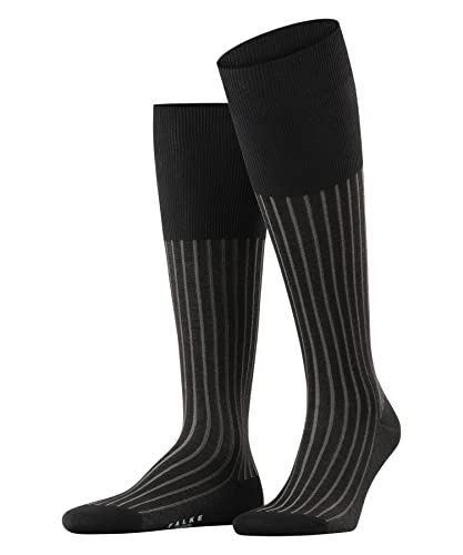 FALKE Herren Kniestrümpfe Shadow M Kh Baumwolle lang gemustert 1 Paar, Grau Grey-White 3030, 45-46 von FALKE