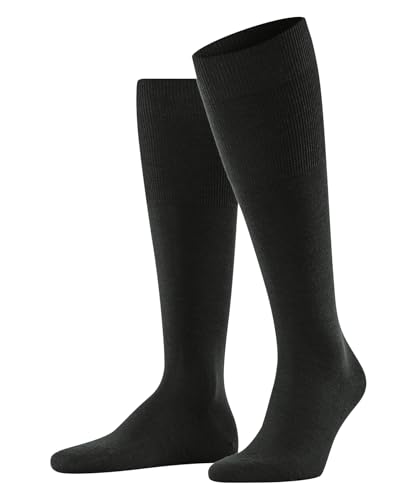 FALKE Herren Kniestrümpfe Airport M Kh Wolle Baumwolle lang einfarbig 1 Paar, Grün Forest 7474, 39-40 von FALKE