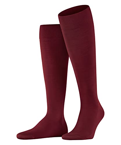 FALKE Herren Kniestrümpfe ClimaWool M Kh Wolle Lyocell lang einfarbig 1 Paar, Rot Scarlet 8228, 41-42 von FALKE