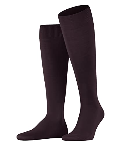 FALKE Herren Kniestrümpfe ClimaWool M Kh Wolle Lyocell lang einfarbig 1 Paar, Rot Barolo 8596, 41-42 von FALKE