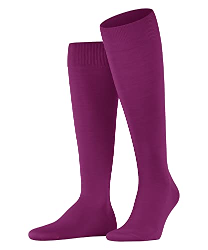 FALKE Herren Kniestrümpfe ClimaWool M Kh Wolle Lyocell lang einfarbig 1 Paar, Rot Berry 8390, 43-44 von FALKE