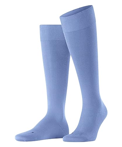 FALKE Herren Kniestrümpfe Energizing Cotton M KH Baumwolle mit Kompression 1 Paar, Blau (Cornflower Blue 6554), 39-40 von FALKE