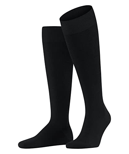 FALKE Herren Kniestrümpfe Energizing Wool M Kh Wolle Baumwolle mit Kompression 1 Paar, Schwarz Black 3000, 47-48 von FALKE