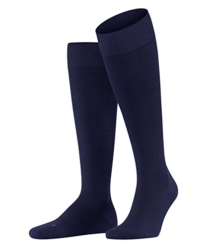 FALKE Herren Kniestrümpfe Energizing Wool M Kh Wolle Baumwolle mit Kompression 1 Paar, Blau Deep Blue 6418, 47-48 von FALKE