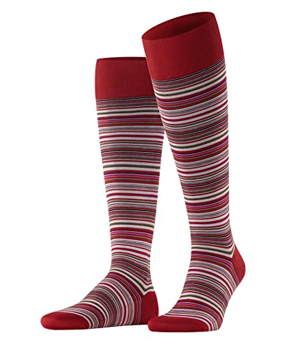 FALKE Herren Kniestrümpfe Microblock M Kh Baumwolle lang gemustert 1 Paar, Rot Red 8229, 43-44 von FALKE