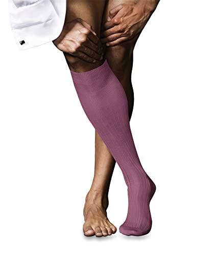 FALKE Herren Kniestrümpfe No. 10 M Kh Baumwolle lang einfarbig 1 Paar, Rot Rose 8680, 41-42 von FALKE