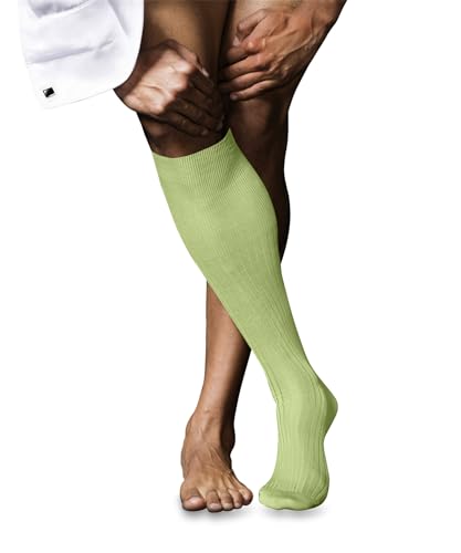 FALKE Herren Kniestrümpfe No. 10 M Kh Baumwolle lang einfarbig 1 Paar, Grün Lemon 7498, 39-40 von FALKE