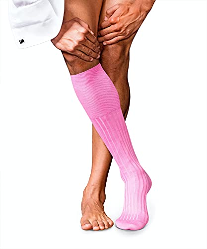 FALKE Herren Kniestrümpfe No. 13, Feinste Piuma Baumwolle, 1 Paar, Rosa (Peony 8042), 41-42 von FALKE