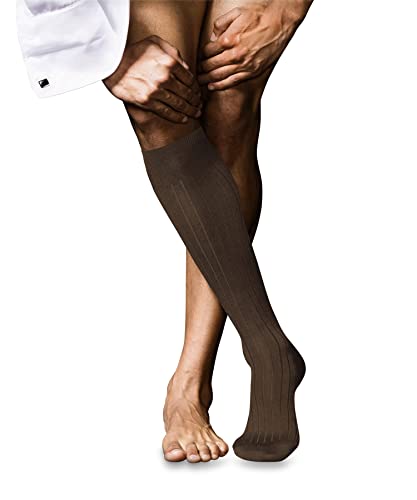 FALKE Herren Kniestrümpfe No. 2 M Kh Kaschmir lang einfarbig 1 Paar, Braun Deer 5536, 39-40 von FALKE