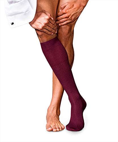 FALKE Herren Kniestrümpfe No. 7 M Kh Wolle lang einfarbig 1 Paar, Rot Barolo 8596, 45-46 von FALKE