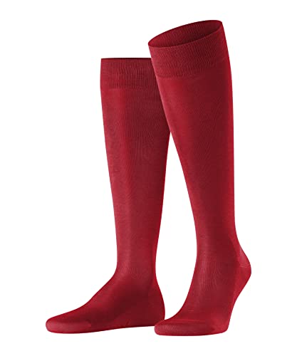 FALKE Herren Kniestrümpfe Tiago M Kh nachhaltige Fil D'Ecosse Baumwolle lang einfarbig 1 Paar, Rot Scarlet 8228, 41-42 von FALKE