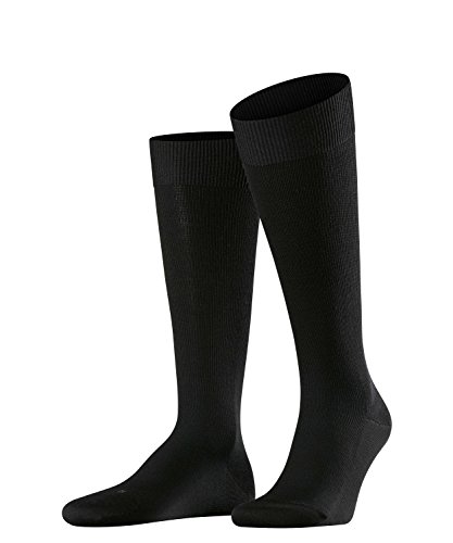 FALKE Herren Kompression Kniestrümpfe Energizing Wool, Schurwolle/Baumwollmischung, 1 Paar, Schwarz (Black 3000), Größe: 41-42 von FALKE