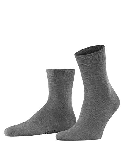 FALKE Herren Socken Tiago M SSO Fil D'Ecosse Baumwolle einfarbig 1 Paar, Grau (Steel Melange 3165) neu - umweltfreundlich, 41-42 von FALKE