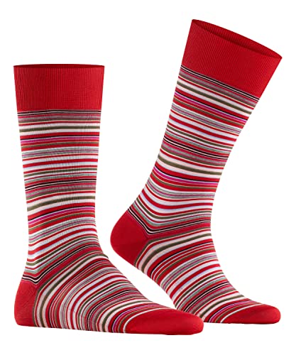 FALKE Herren Socken Microblock M SO Baumwolle gemustert 1 Paar, Rot (Red 8229), 41-42 von FALKE