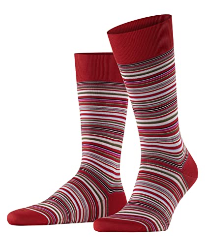 FALKE Herren Socken Microblock M So Baumwolle gemustert 1 Paar, Rot Red 8229, 41-42 von FALKE