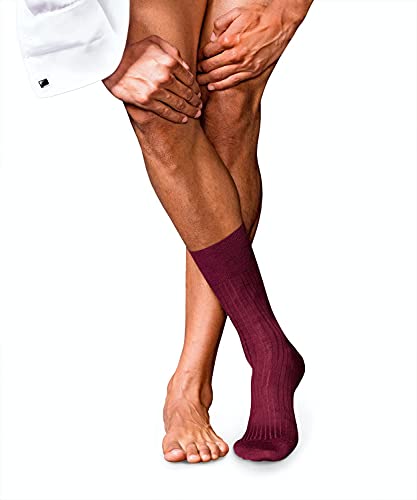 FALKE Herren Socken No. 7 M SO Wolle einfarbig 1 Paar, Rot (Barolo 8596), 41-42 von FALKE