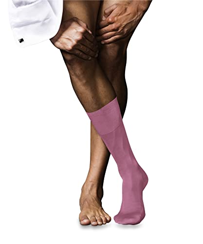 FALKE Herren Socken No. 9 M SO Pure Fil d´Écosse Baumwolle einfarbig 1 Paar, Rot (Rose 8680), 43-44 von FALKE