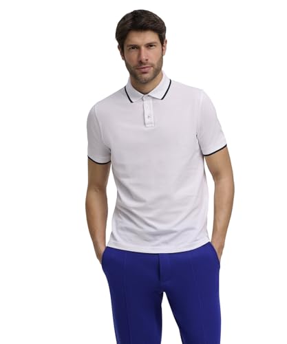 FALKE Herren Polohemd Basic Apparel Easy Care M Pl Baumwolle Funktionsmaterial weich hautfreundlich bequem sehr leicht 1 Stück, Weiß White 2000, XL von FALKE
