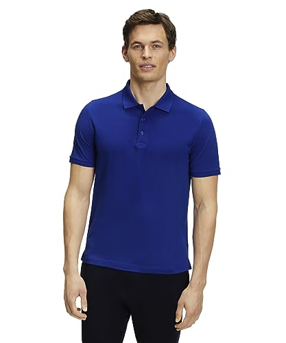 FALKE Herren Polohemd Basic Polo Shirt Piqué M Pl Baumwolle weich hautfreundlich bequem sehr leicht 1 Stück, Blau Petrol Blue 6493, M von FALKE