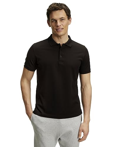 FALKE Herren Polohemd Basic Polo Shirt Piqué M Pl Baumwolle weich hautfreundlich bequem sehr leicht 1 Stück, Braun Brown 5930, M von FALKE