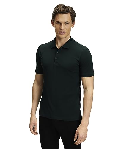 FALKE Herren Polohemd Basic Polo Shirt Piqué M Pl Baumwolle weich hautfreundlich bequem sehr leicht 1 Stück, Grün Thyme 7454, XL von FALKE