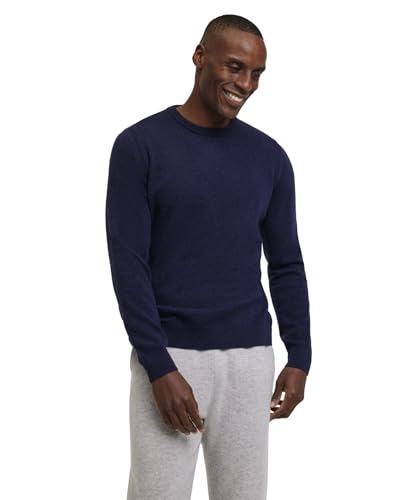 FALKE Herren Pullover Basic Lambswool Crew M Pu Wolle elegant klassisch Business Freizeit mit Rundhalsausschnitt 1 Stück, Blau Space Blue 6116, M von FALKE